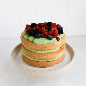 Matcha-Coconut Layer Cake